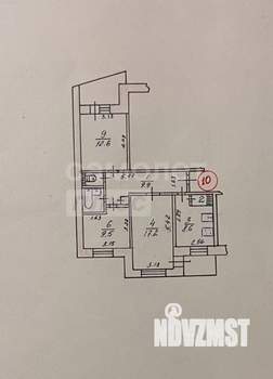 3-к квартира, вторичка, 67м2, 3/9 этаж