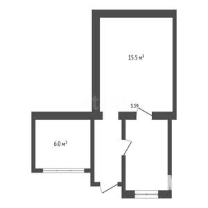 1-к квартира, вторичка, 31м2, 1/2 этаж