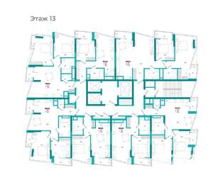 2-к квартира, вторичка, 65м2, 13/24 этаж