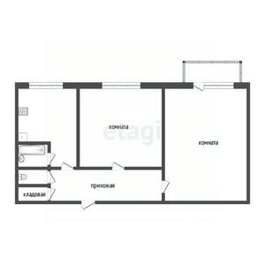 2-к квартира, вторичка, 49м2, 8/9 этаж
