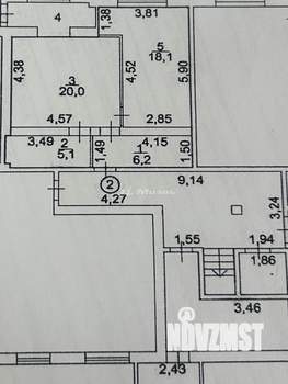 1-к квартира, вторичка, 53м2, 1/10 этаж