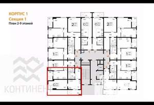 Студия квартира, вторичка, 42м2, 2/16 этаж