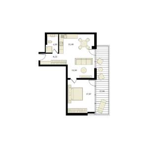 2-к квартира, вторичка, 63м2, 4/12 этаж