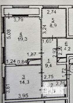 2-к квартира, вторичка, 61м2, 8/12 этаж