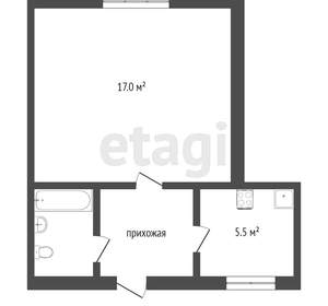 1-к квартира, вторичка, 32м2, 1/1 этаж