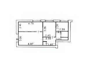 3-к квартира, вторичка, 51м2, 5/5 этаж