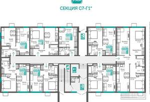 1-к квартира, вторичка, 34м2, 1/9 этаж