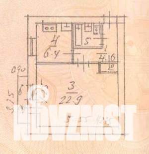 1-к квартира, вторичка, 38м2, 2/4 этаж