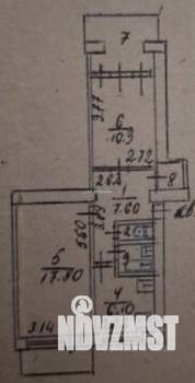 2-к квартира, вторичка, 51м2, 3/5 этаж
