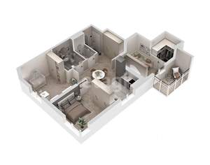 3-к квартира, вторичка, 68м2, 2/18 этаж
