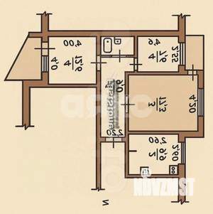 3-к квартира, вторичка, 61м2, 9/9 этаж