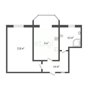 1-к квартира, вторичка, 32м2, 5/11 этаж