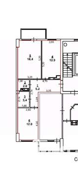 2-к квартира, вторичка, 56м2, 4/9 этаж