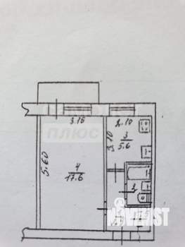 1-к квартира, вторичка, 30м2, 3/5 этаж