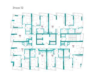 2-к квартира, вторичка, 62м2, 12/24 этаж