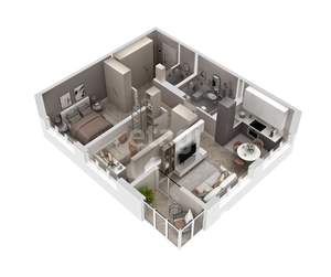 2-к квартира, вторичка, 63м2, 2/16 этаж