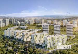 1-к квартира, строящийся дом, 33м2, 1/9 этаж