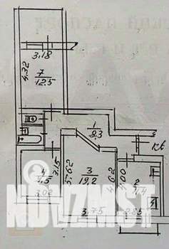 3-к квартира, вторичка, 69м2, 4/9 этаж