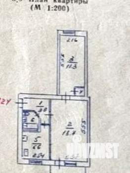 2-к квартира, вторичка, 44м2, 5/5 этаж