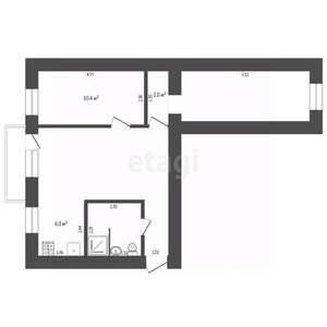 3-к квартира, вторичка, 56м2, 4/4 этаж