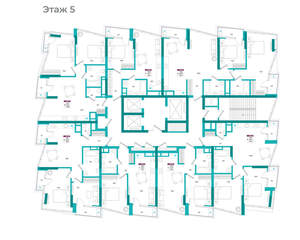 2-к квартира, вторичка, 64м2, 5/24 этаж