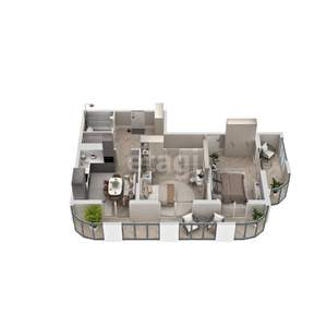 2-к квартира, вторичка, 72м2, 10/15 этаж