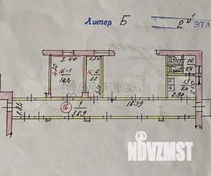 1-к квартира, вторичка, 22м2, 2/2 этаж