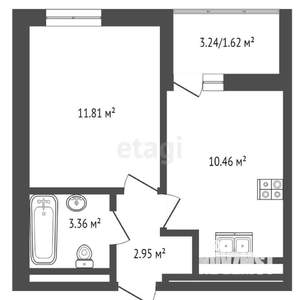 1-к квартира, вторичка, 32м2, 8/11 этаж