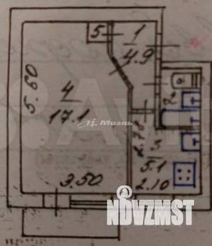 1-к квартира, вторичка, 31м2, 1/5 этаж