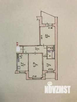 3-к квартира, вторичка, 72м2, 9/9 этаж