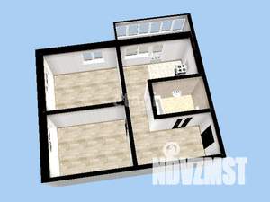 2-к квартира, вторичка, 42м2, 7/16 этаж