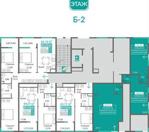 3-к квартира, вторичка, 81м2, 1/9 этаж