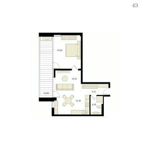 2-к квартира, вторичка, 62м2, 9/12 этаж