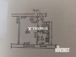 1-к квартира, вторичка, 25м2, 1/2 этаж