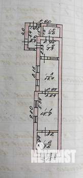 3-к квартира, вторичка, 58м2, 1/1 этаж