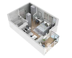 Студия квартира, вторичка, 28м2, 7/9 этаж