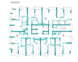 2-к квартира, вторичка, 62м2, 6/24 этаж