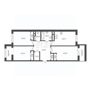 3-к квартира, вторичка, 87м2, 8/9 этаж