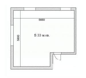 1-к квартира, вторичка, 33м2, 1/2 этаж