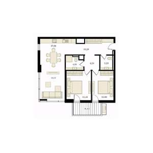 3-к квартира, вторичка, 81м2, 9/12 этаж