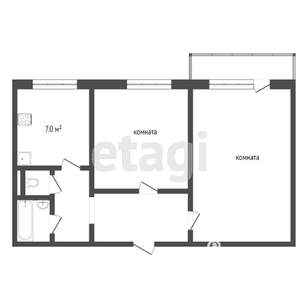 2-к квартира, вторичка, 48м2, 3/9 этаж