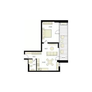 2-к квартира, вторичка, 63м2, 5/12 этаж