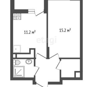 1-к квартира, вторичка, 37м2, 5/9 этаж