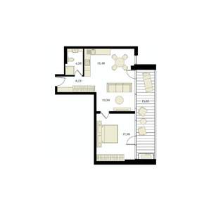 2-к квартира, вторичка, 63м2, 7/12 этаж