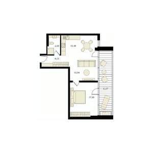 2-к квартира, вторичка, 63м2, 10/12 этаж