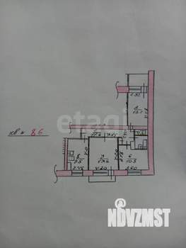 3-к квартира, вторичка, 70м2, 8/9 этаж