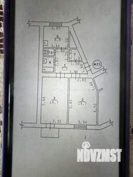 2-к квартира, вторичка, 61м2, 3/3 этаж
