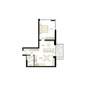 2-к квартира, вторичка, 57м2, 11/12 этаж