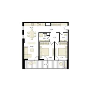 3-к квартира, вторичка, 88м2, 6/12 этаж