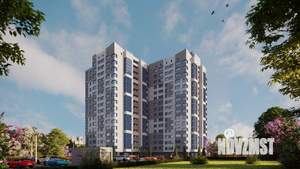 2-к квартира, строящийся дом, 67м2, 9/16 этаж